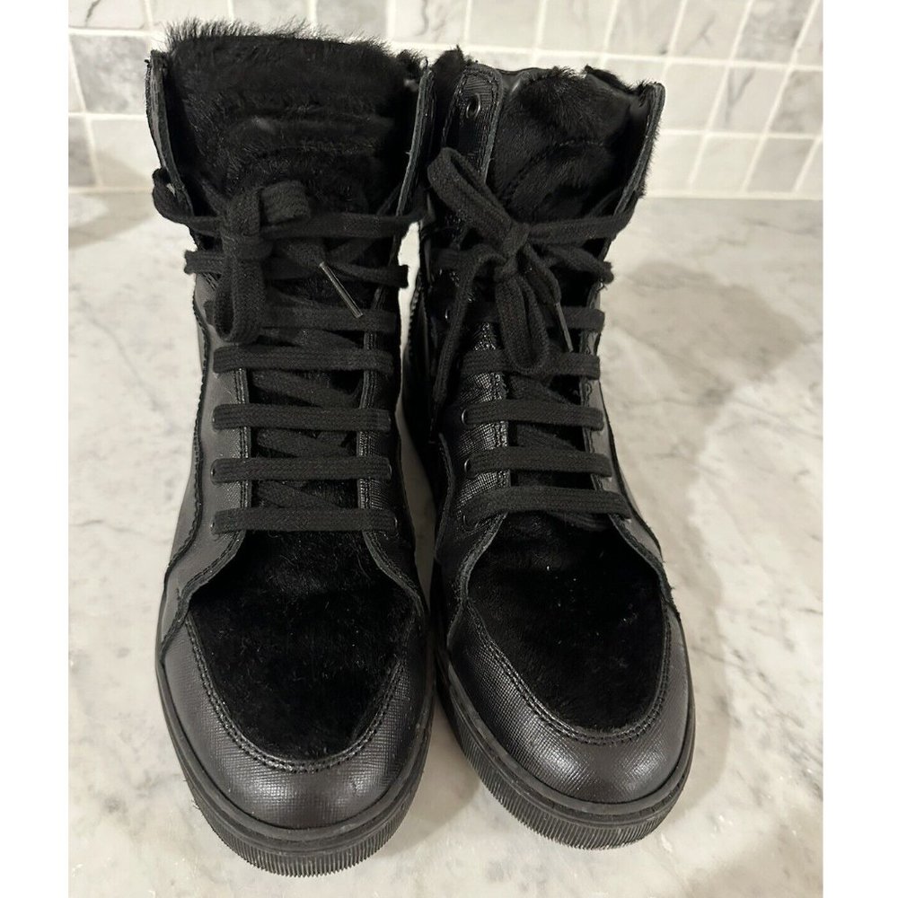 Moncler Boots with Fur, Size 39